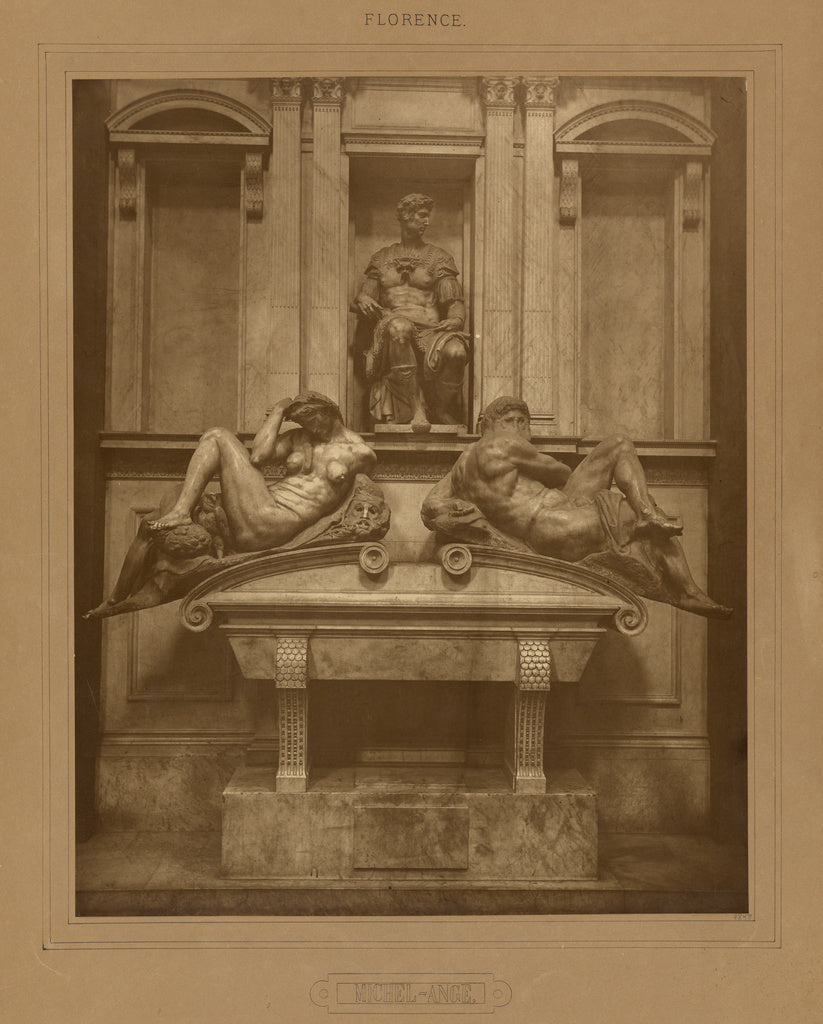 Adolphe Braun:[Michelangelo's Medici Tomb, Florence],16x12"(A3)Poster