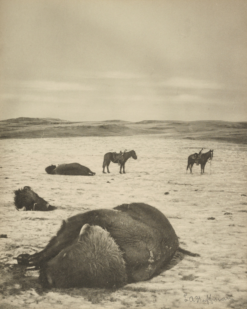 Laton Alton Huffman:[After the Chase, North Montana Range, M, Poster Print Wall Art