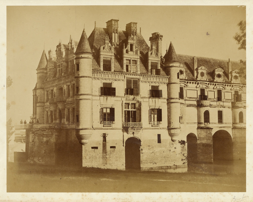 Bisson Frères:[Chateau de Chenonceaux], Poster Print Wall Art
