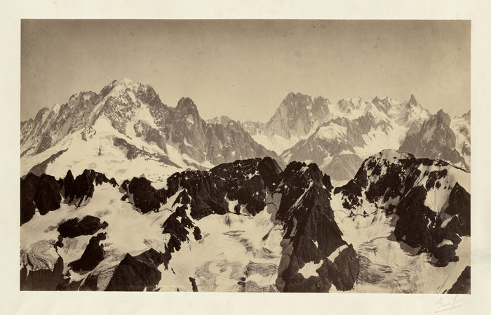 Bisson Frères:[View of the Alps],16x12