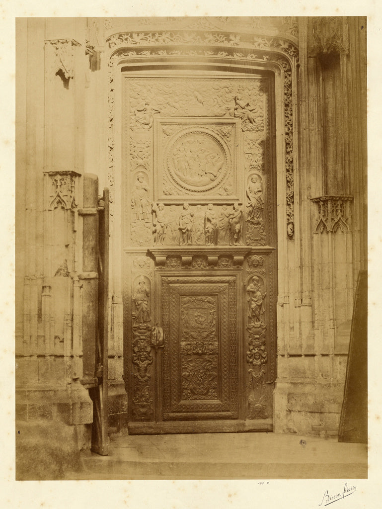 Bisson Frères:[Church Doorway], Poster Print Wall Art