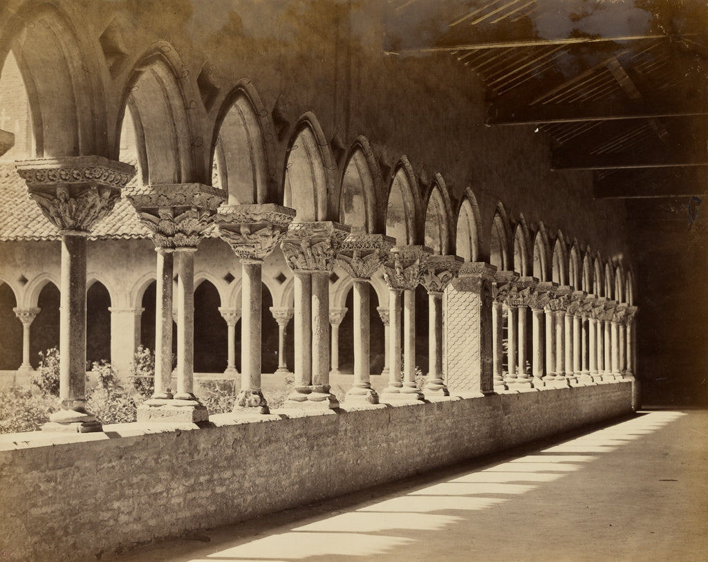 Bisson Frères:Moissac Cloister, Poster Print Wall Art