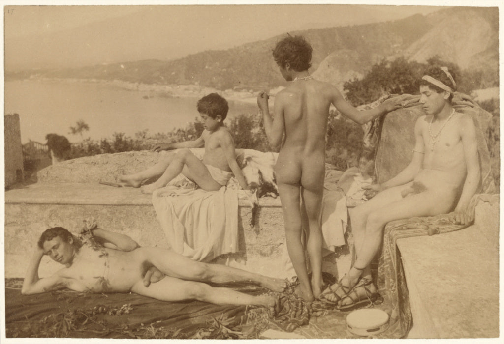 Baron Wilhelm von Gloeden:[Sicilian Boys],16x12"(A3)Poster