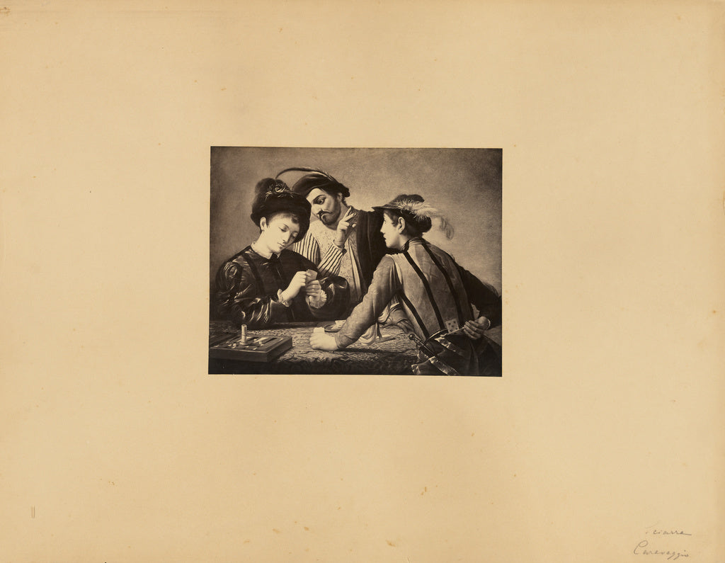 James Anderson:Caravaggio's "The Cardsharps", Poster Print Wall Art