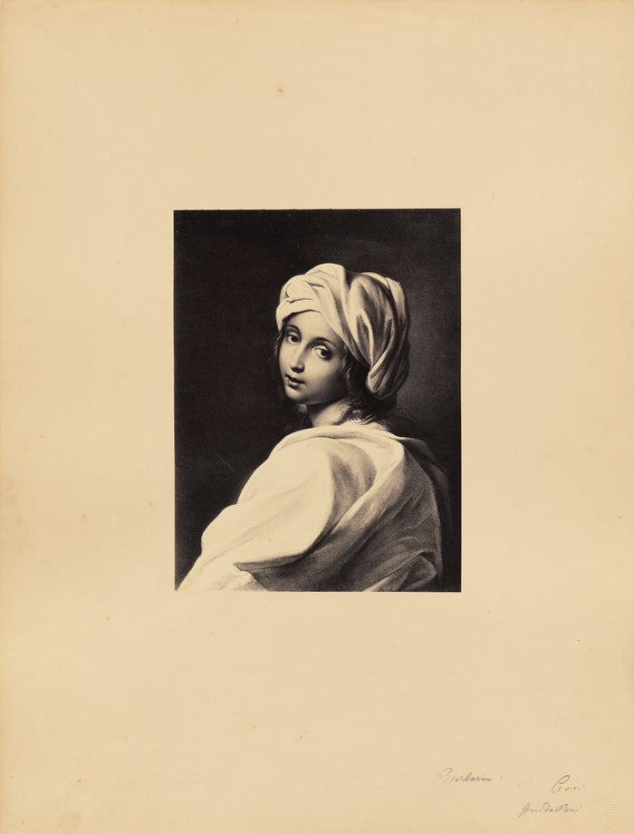 James Anderson:Portrait of a Young Woman in a Turban (Beatri,16x12