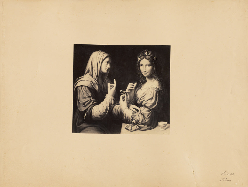 James Anderson:[Renaissance painting of two women], Poster Print Wall Art