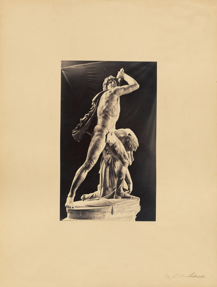 James Anderson:[classical sculpture, man with slave],16x12