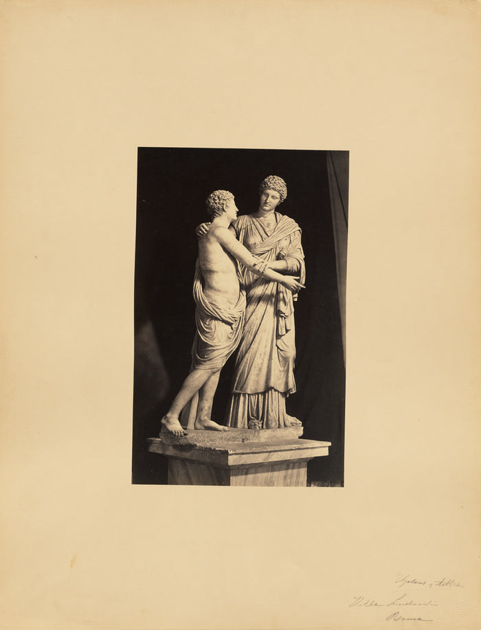 James Anderson:[classical sculpture of woman and son],16x12
