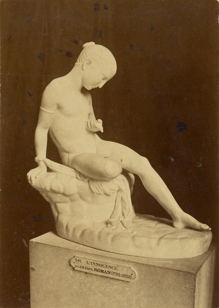 Tommaso Cuccioni:[L'Innocence by J.B.P. Roman, at the Louvre,16x12