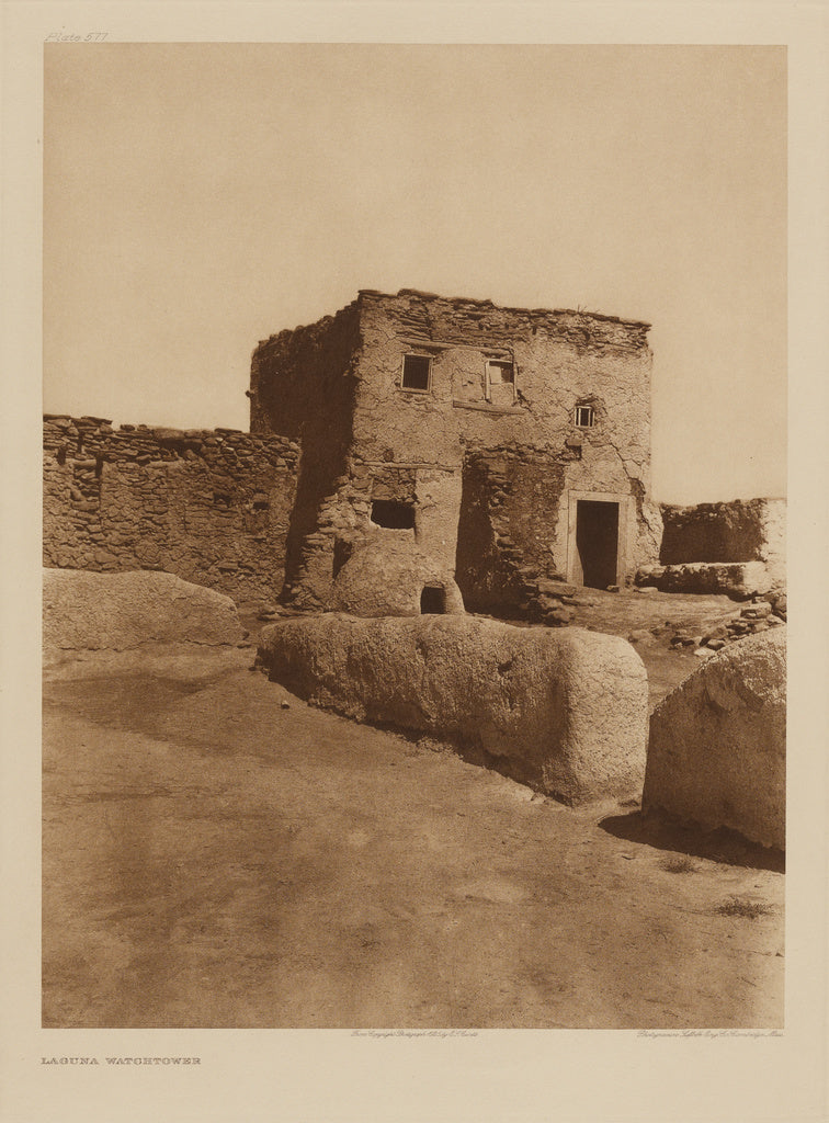 Edward S. Curtis:Laguna Watchtower, Poster Print Wall Art