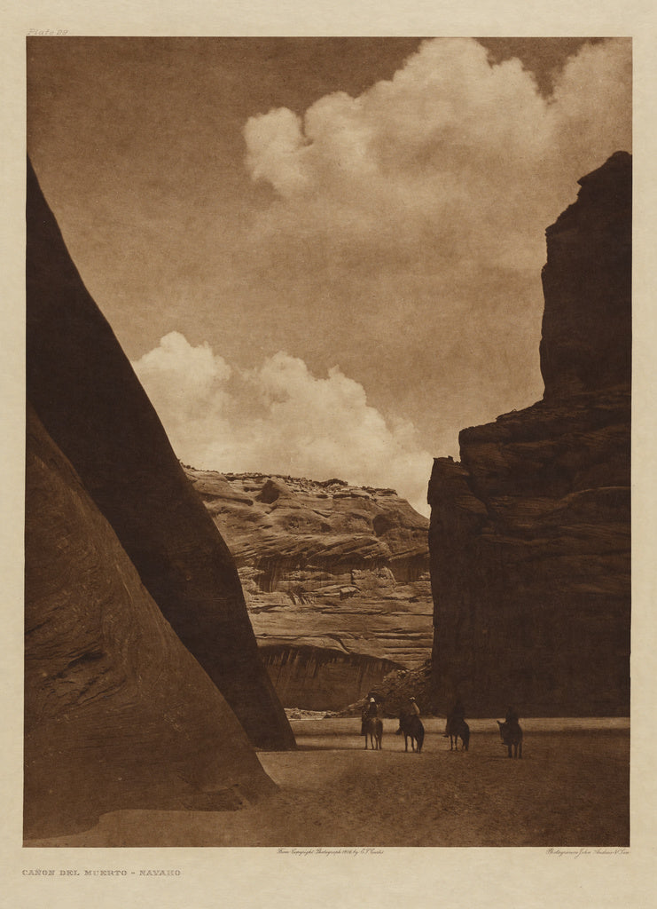 Edward S. Curtis:Canon del Muerto - Navajo, Poster Print Wall Art