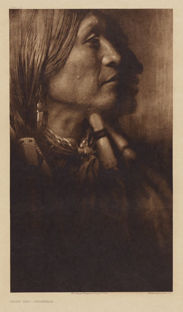 Edward S. Curtis:Vash Gon - Jicarilla, Poster Print Wall Art