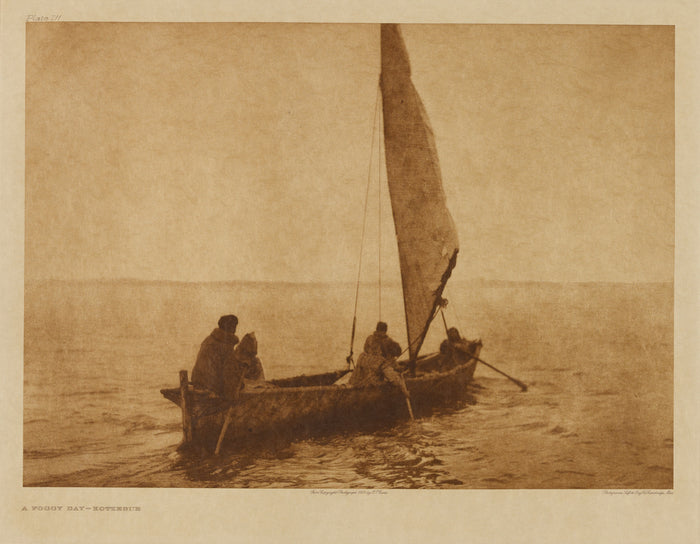 Edward S. Curtis:A Foggy Day - Kotzebue,16x12