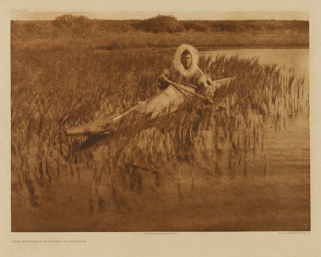 Edward S. Curtis:The Muskrat Hunter - Kotzebue, Poster Print Wall Art
