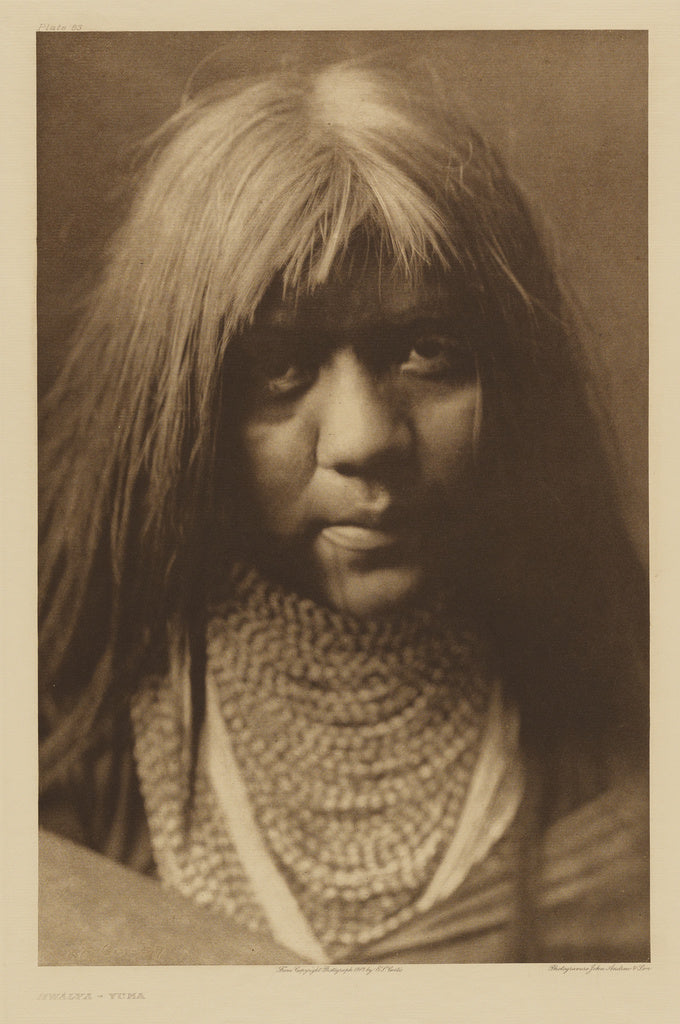 Edward S. Curtis:Hwalya - Yuma, Poster Print Wall Art