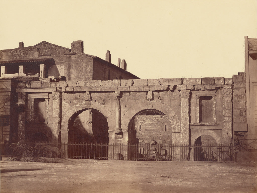 edouard Baldus:[Porte d'Auguste, Nîmes], Poster Print Wall Art