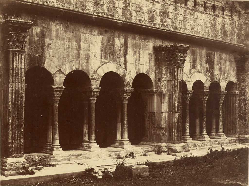 edouard Baldus:[Cloister of St. Trophime, Arles], Poster Print Wall Art