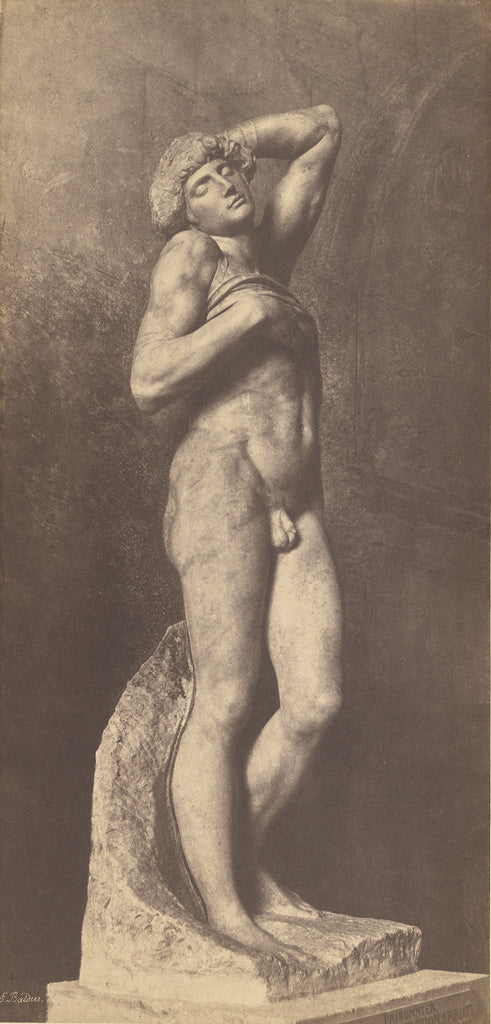 edouard Baldus:[Prisonnier (Slave) by Michelangelo],16x12"(A3)Poster