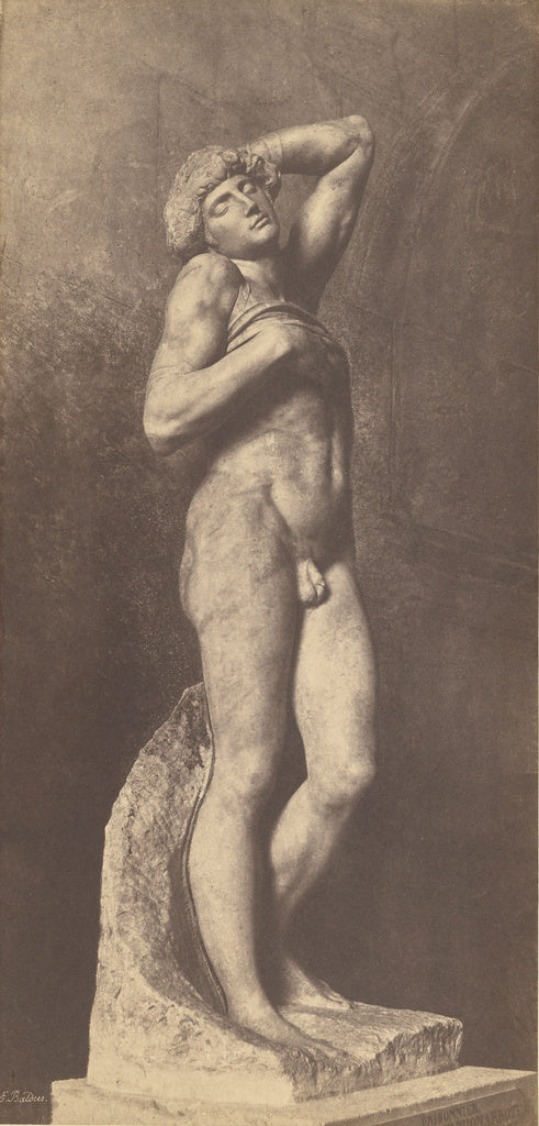 edouard Baldus:[Prisonnier (Slave) by Michelangelo],16x12
