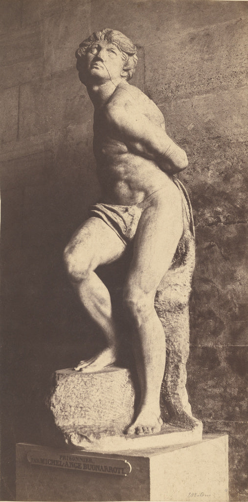 edouard Baldus:[Prisonnier par Michel-Ange Buonarroti] / [Th, Poster Print Wall Art