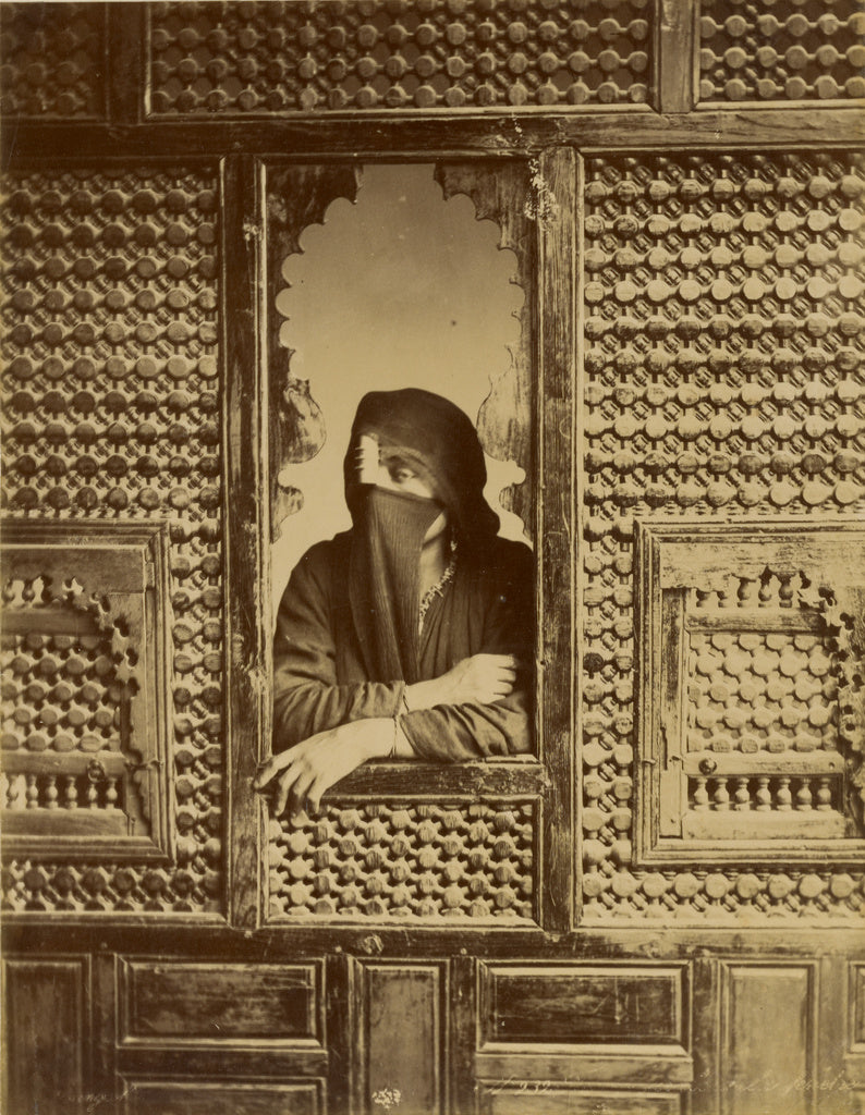 Zangaki:[Veiled Woman in Window],16x12"(A3)Poster