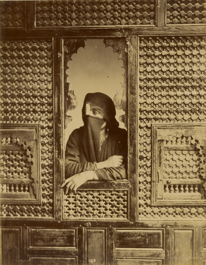 Zangaki:[Veiled Woman in Window],16x12