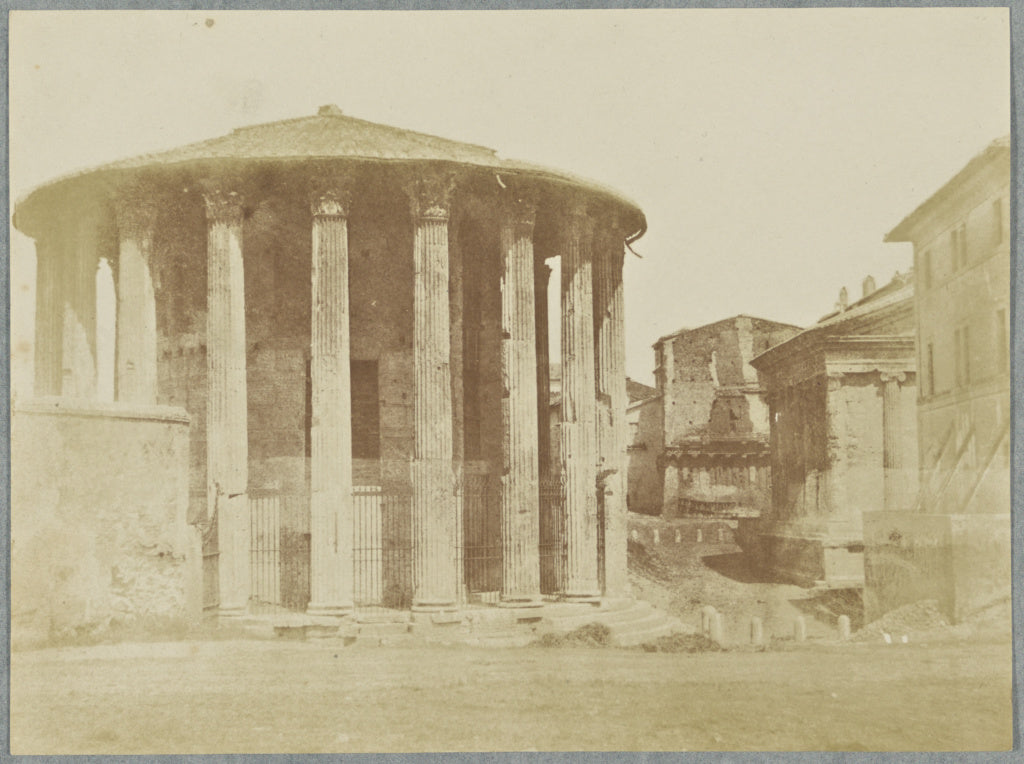 Reverend Calvert Jones:[Temple of Vesta and Rienzi's House, , Poster Print Wall Art
