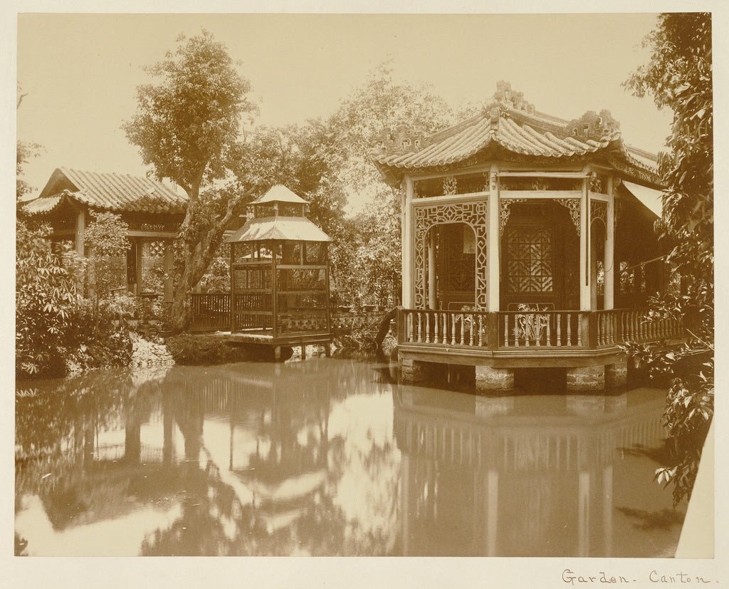 John Thomson:[Garden. Canton], Poster Print Wall Art