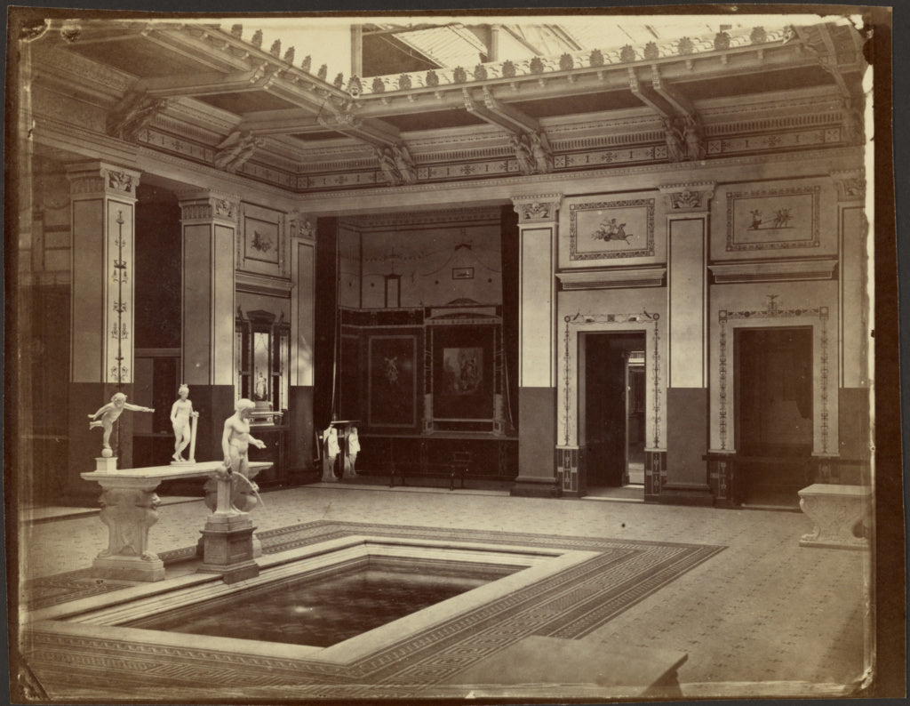 Philip H. Delamotte:[Crystal Palace, Roman Court], Poster Print Wall Art