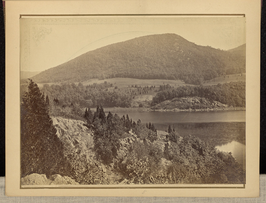 John Coates Browne:Hudson River Highlands from Polypells Is., Poster Print Wall Art