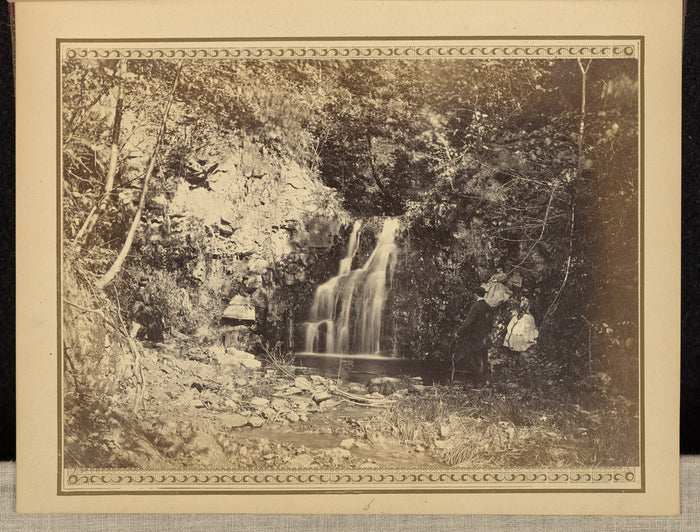 John Coates Browne:Melsingah Falls. Hudson River Highlands,16x12