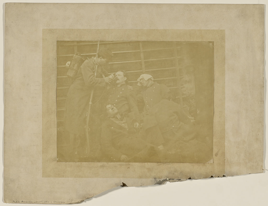 Unknown:[Mobile Burgundians during the action at Champigny], Poster Print Wall Art