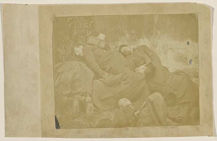 Unknown maker, French:[Soldiers lying on ground],16x12