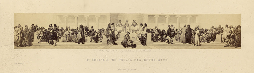 Goupil & Cie.:"L'Hemicycle du Palais des Beaux-Arts" by Paul,16x12"(A3)Poster