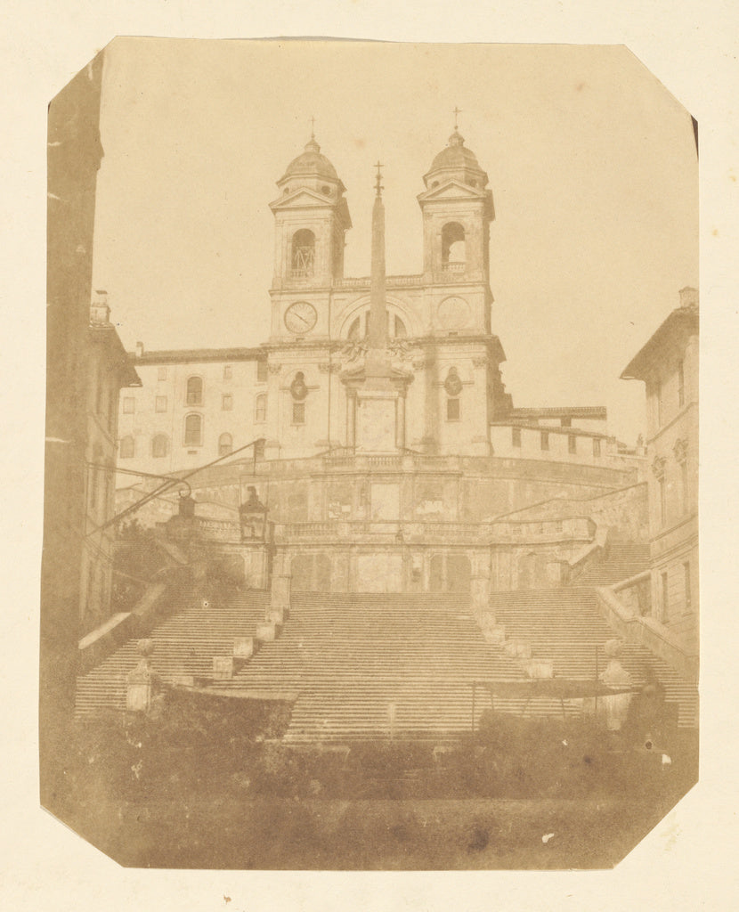 Giacomo CanevaAttributed to:Chiesa Trinità dei Monti, Poster Print Wall Art