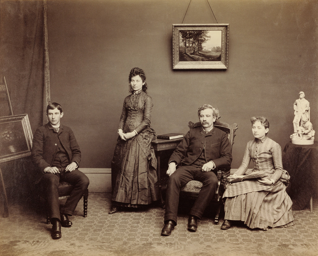 Henry Hamilton Bennett:[Henry Hamilton Bennett with his Fami, Poster Print Wall Art