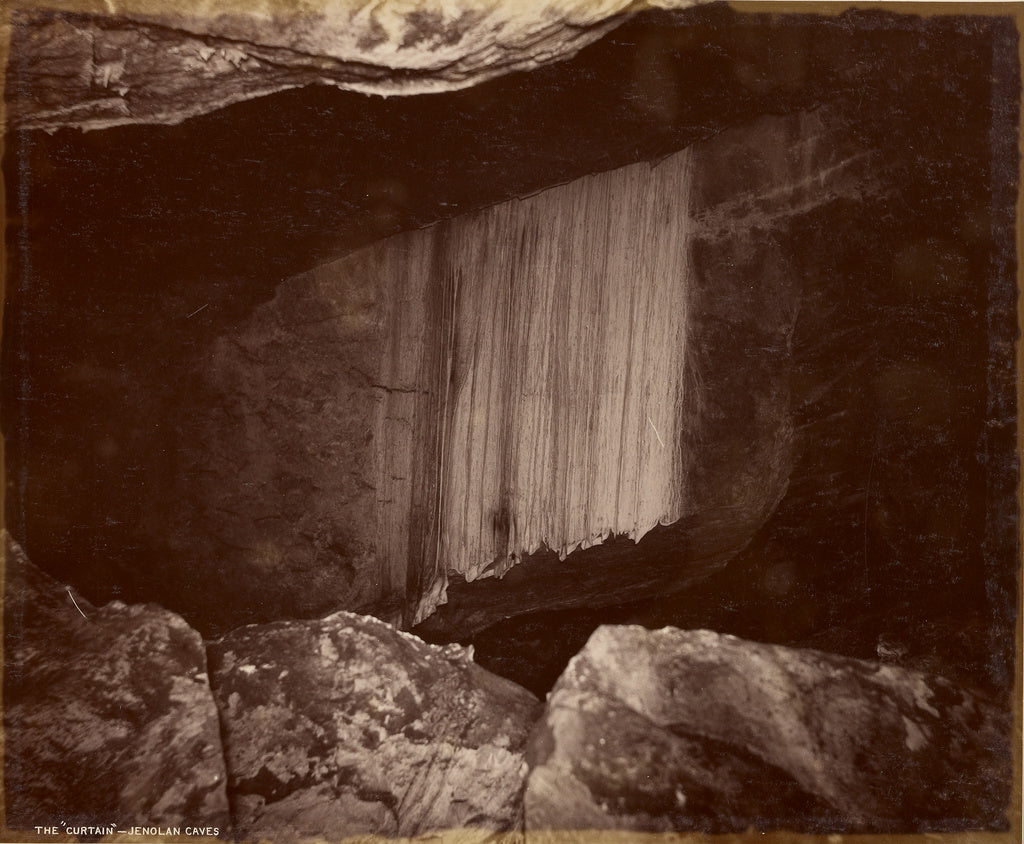 Charles Smith Wilkinson:The 'Curtain' - Jenolan Caves,16x12"(A3)Poster