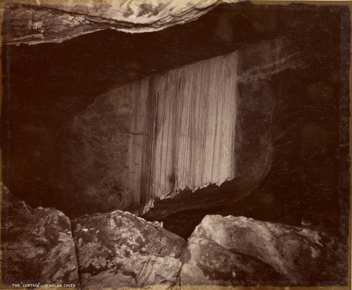 Charles Smith Wilkinson:The 'Curtain' - Jenolan Caves,16x12