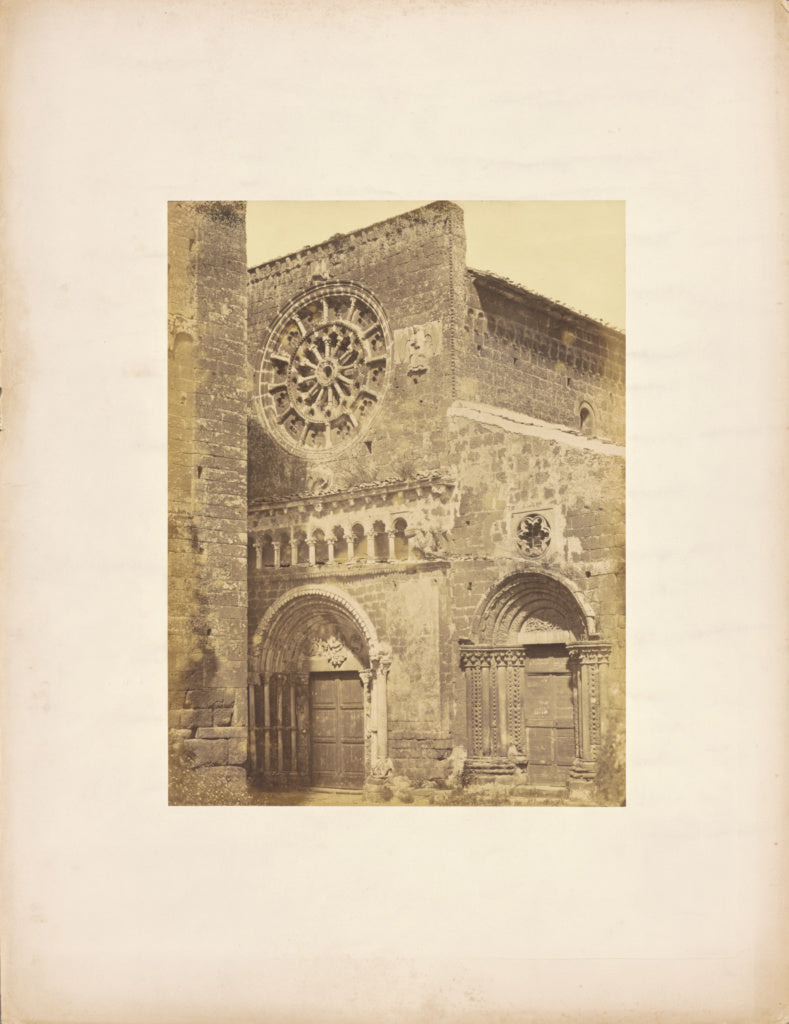Unknown maker, French or Italian:[Facade of Santa Maria Magg, Poster Print Wall Art