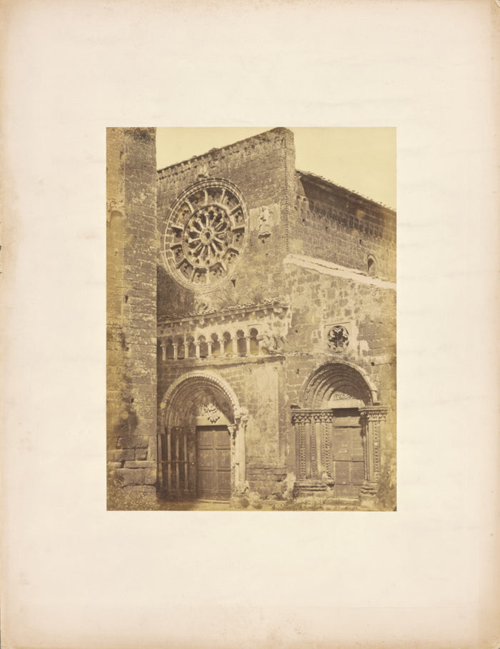 Unknown maker, French or Italian:[Facade of Santa Maria Magg,16x12