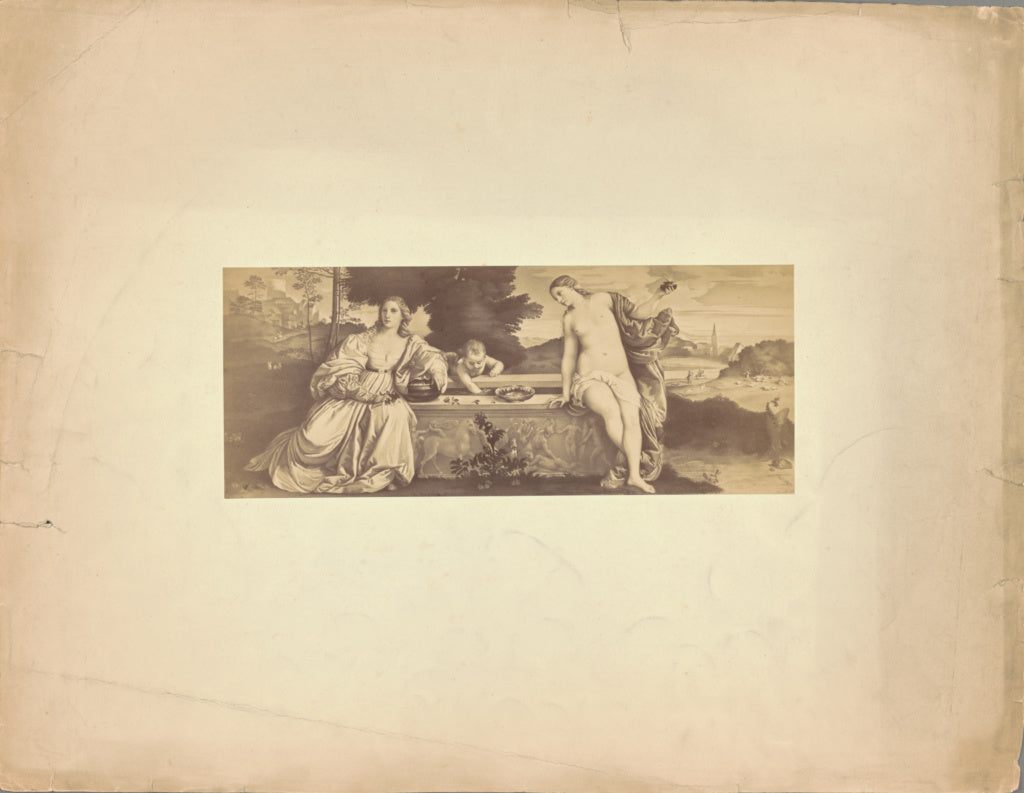 Unknown maker, Italian:[Sacred and Profane Love], Poster Print Wall Art