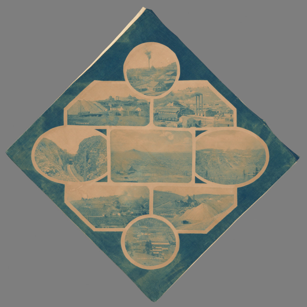 Unknown maker, American:[Nine images of various gold mines], Poster Print Wall Art