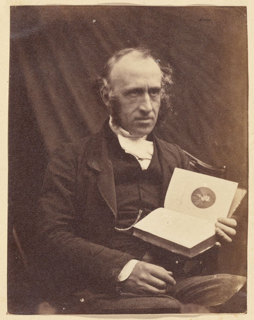 Unknown maker, British:[Portrait of Seated Man with a Book], Poster Print Wall Art