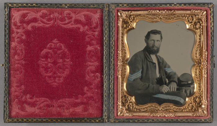 Unknown maker, American:[Portrait of a Confederate soldier],16x12