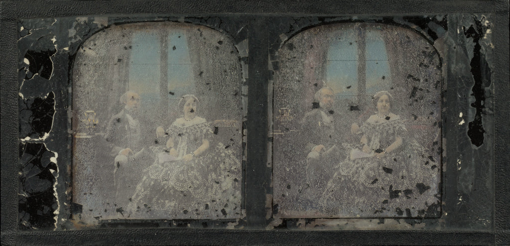 Antoine Claudet:[Portrait of an Elderly Couple],16x12"(A3)Poster