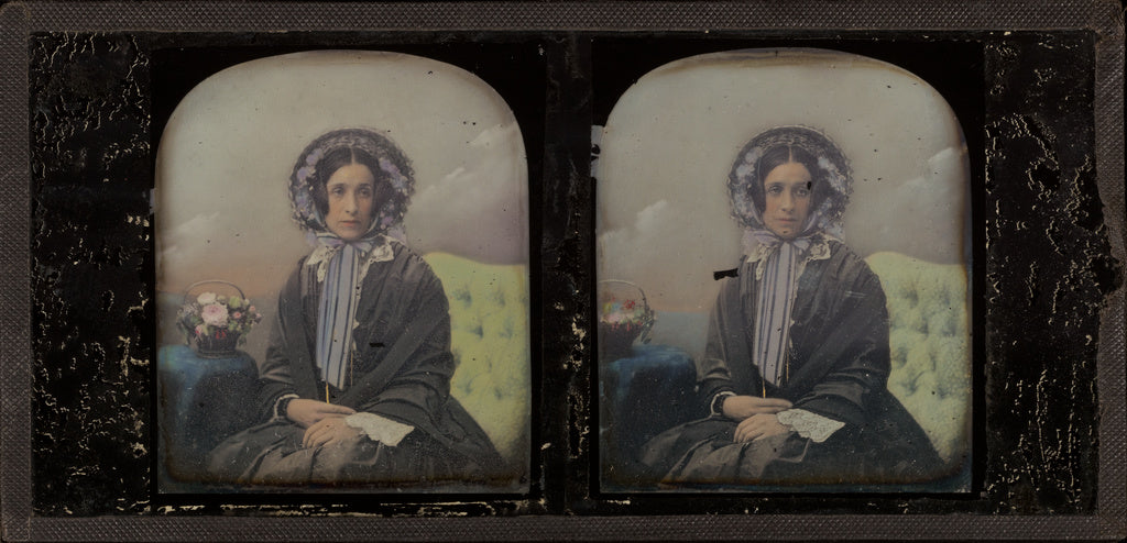 Antoine Claudet:[Portrait of a young woman], Poster Print Wall Art
