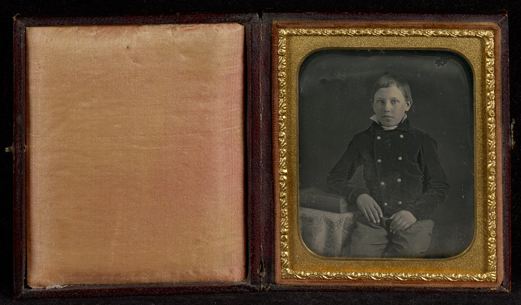 Unknown maker, American:[Portrait of a Boy] / [Brother of Ja, Poster Print Wall Art