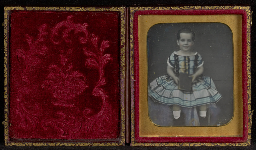 Unknown maker, British:[Portrait of a Seated Little Girl], Poster Print Wall Art