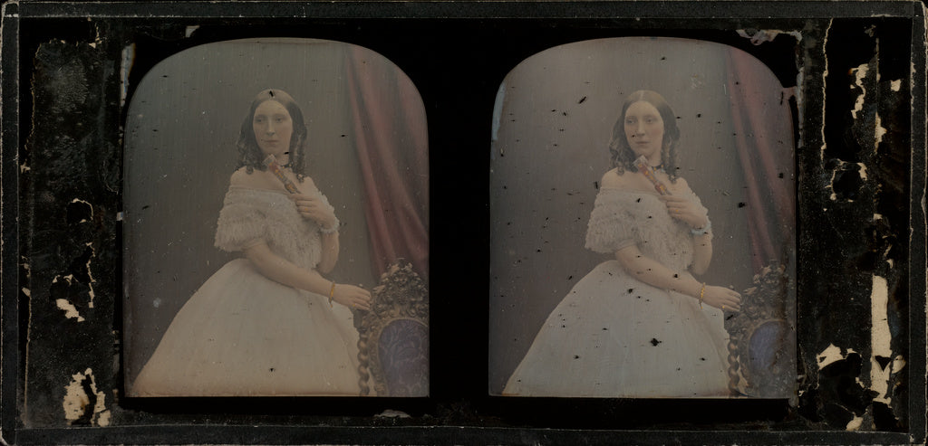 Antoine Claudet:[Portrait of Selena Frewen], Poster Print Wall Art