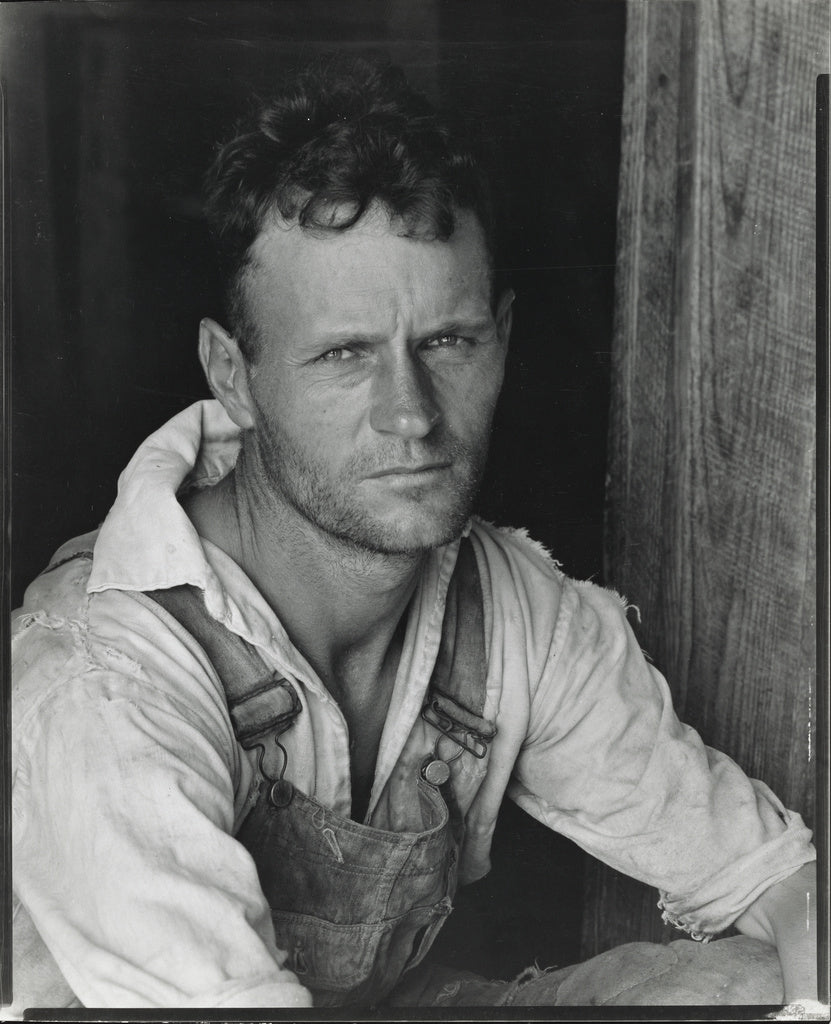 Walker Evans:Floyd Burroughs, A Cotton Sharecropper, Hale Co, Poster Print Wall Art